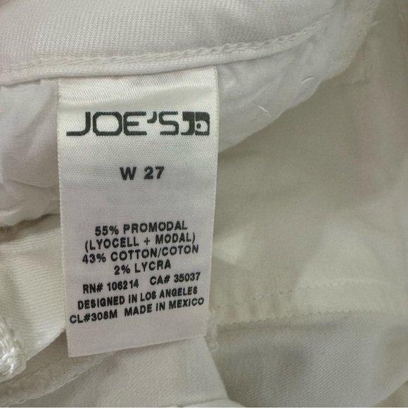 Joe's Jeans Annie White Ankle Cropped cuffed size 27 causal Denim Jeans - Picture 6 of 9